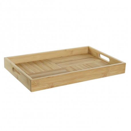 Paplāte DKD Home Decor Dabisks Bambuss 43 x 27 x 4,5 cm