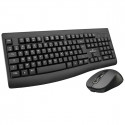 Klaviatuur ja Hiir Bluestork Clavier Souris Sans Fil Must Klaviatuur ja Hiir Bluestork Clavier Souris Sans Fil Must