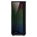 Sharkoon RGB LIT 200 Midi Tower Black