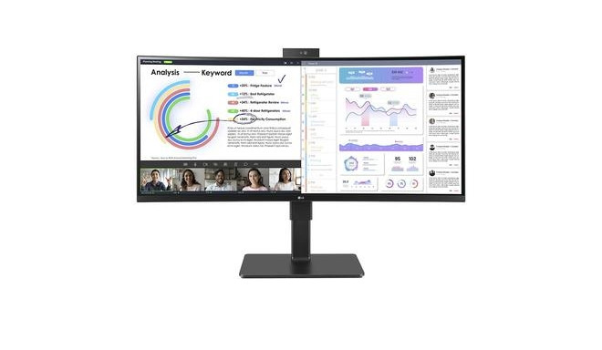 LG 34BQ77QC-B computer monitor 86.4 cm (34&quot;) 3440 x 1440 pixels UltraWide Dual Quad HD LCD 