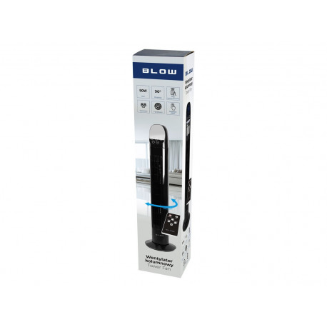 Column fan 90W LCD + remote control