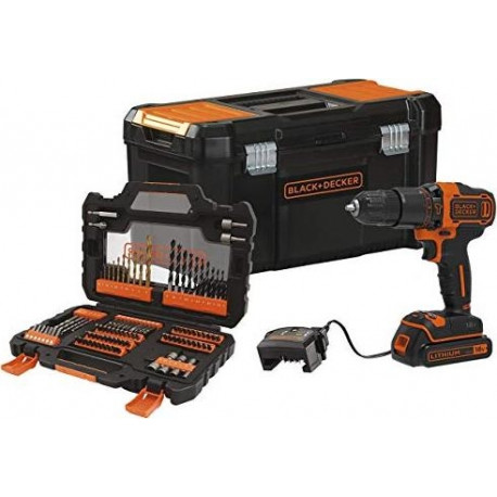 BLACK + DECKER cordless hammer drill BDCHD18S1KA, 18Volt