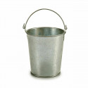 Lillepott Kuup Hõbedane Tsink 15,5 x 11 x 11 cm (72 Ühikut)
