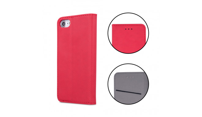 Smart Magnet case for iPhone 15 Plus 6,7" red