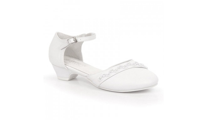 American Club Jr. AM914 white ballerinas on a cap (36)