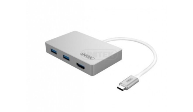 ADAPTER USB-C TO 3xUSB3. 0 + HDMI; Y-3707