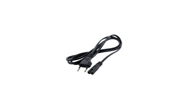 4World power supply cable 1,5m,2-pin,black