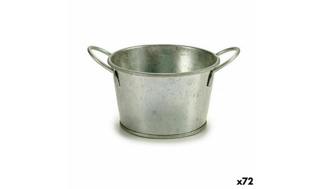 Lillepott Ibergarden F60325-B F60325-B Hõbedane Tsink Kuup 17,8 x 8 x 12,3 cm (72 Ühikut)