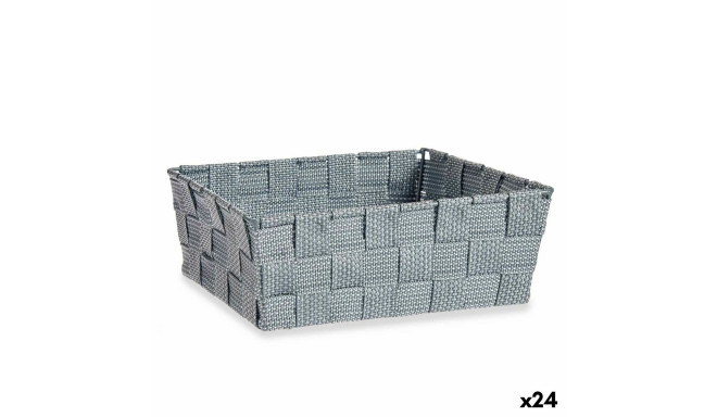 Multi-purpose basket Kipit A3-6930A9 Grey Cloth 2,4 L 20 x 8 x 24 cm (24 Units)