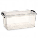 kaanega säilituskarp Läbipaistev Plastmass 13,7 L 27,5 x 18 x 42,5 cm (12 Ühikut)