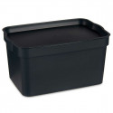 kaanega säilituskarp Antratsiithall Plastmass 2,3 L 13,5 x 11 x 20 cm (24 Ühikut)