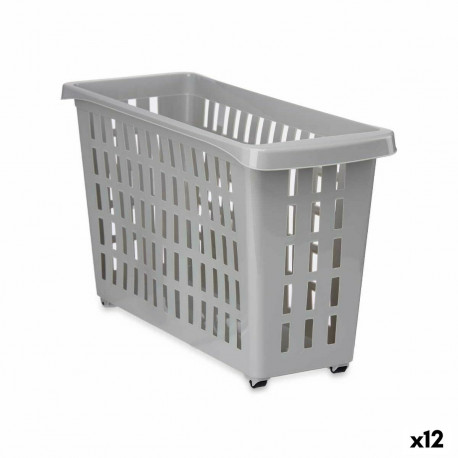 Kitchen Cupboard Organiser Kipit G-327-1 G-327-1 Grey 17,5 x 26 x 46 cm With wheels (12 Units)