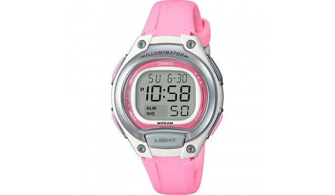 Naiste Kell Casio ILLUMINATOR Roosa (Ø 34 mm)
