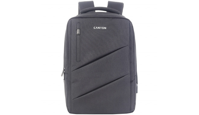 CANYON BPE-5, Laptop backpack for 15.6 inchProduct spec/size(mm): 400MM x300MM x 120MM(+60MM)Grey, C