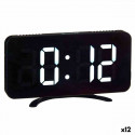 Table-top Digital Clock Black ABS 15,7 x 7,7 x 1,5 cm (12 Units)