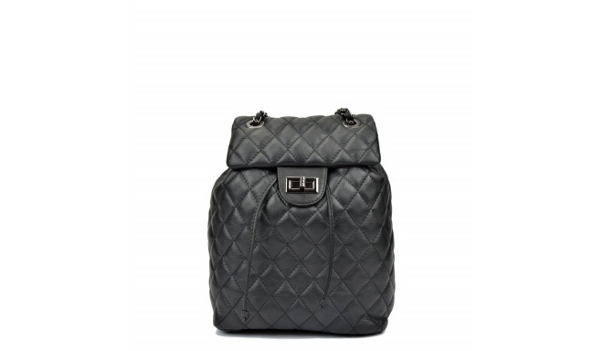 Casual Backpack Anna Luchini SS22-AL-2165-NERO Black 22 x 32 x 11 cm