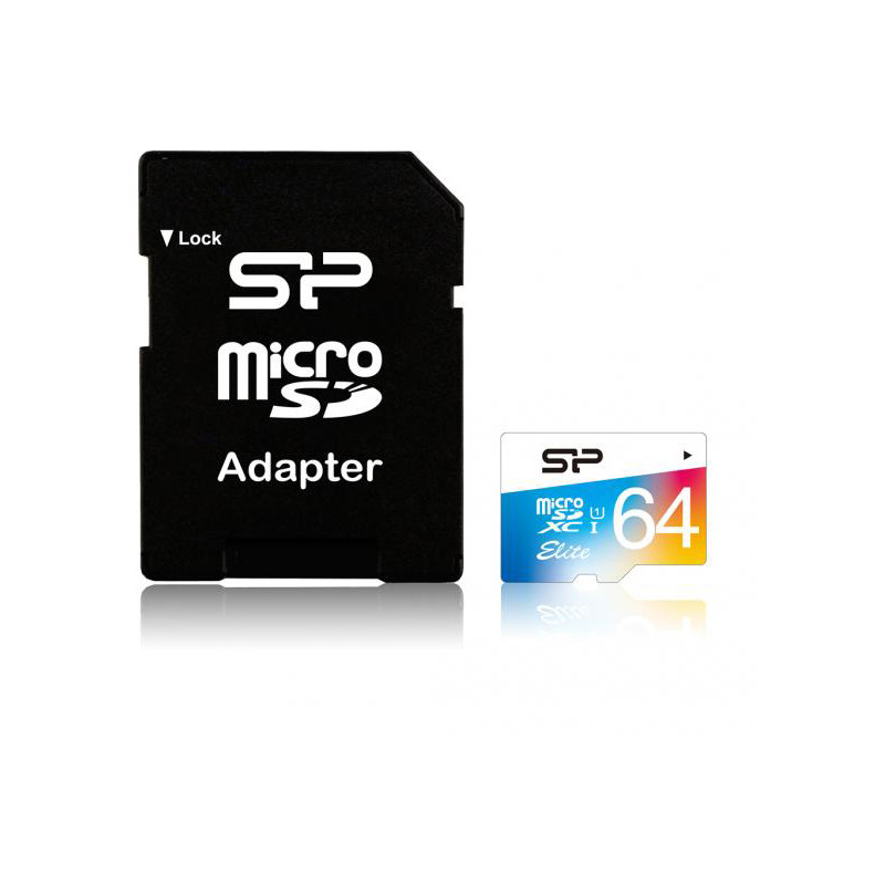 Silicon Power mälukaart microSDXC 64GB Elite Class 10 + adapter