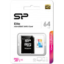 Silicon Power memory card microSDXC 64GB Elite Class 10 + adapter