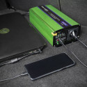 Qoltec Monolith power adapter/inverter Auto 600 W Green