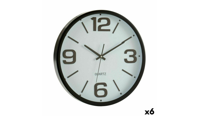 Wall Clock Gift Decor WH-6288W&B WH-6288W&B White Black Crystal Plastic 40 x 40 x 5 cm 40 x 5 x 40 c