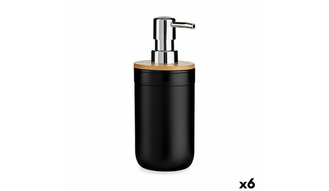 Ziepju dozators Berilo 51710 Melns Bambuss polipropilēns 350 ml 8 x 17 x 9 cm (6 gb.)