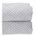 Bedspread (quilt) 240 x 260 cm Geometric Grey (4 Units)