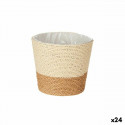 Planter Brown Rope Plastic 16 x 14,5 x 16 cm (24 Units)