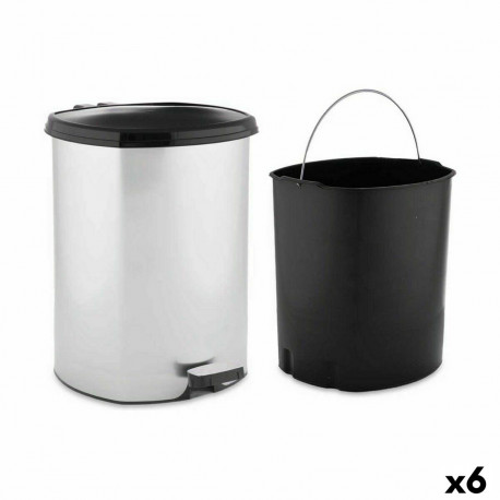 Pedal bin Berilo D003-1 D003-1 Silver Plastic 11 L (6 Units)