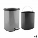 Atkritumu tvertne ar pedāli Tumši pelēks Plastmasa 20 L (4 gb.)