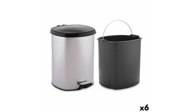 Pedal bin Berilo D004-1 D004-1 Silver Plastic 6 L (6 Units)