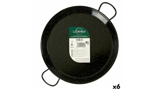 Pann La Dehesa 0234-LD 0234-LD Must emaileeritud teras Ø 34 cm 45 x 5,5 x 34 cm (6 Ühikut)
