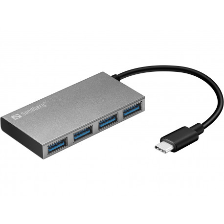 Sandberg 136-20 USB-C to 4 xUSB 3.0 Pocket Hub