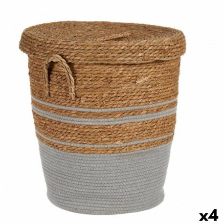 Basket Gift Decor YY21620J03L1 YY21620J03L1 Brown Grey Marine algae (4 Units)