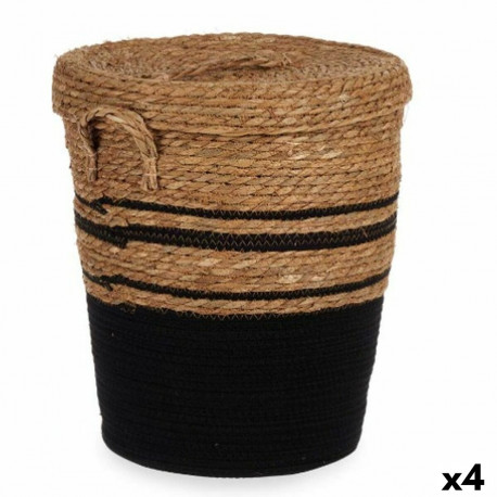 Basket Gift Decor YY21620J03S3 YY21620J03S3 Brown Black Marine algae (4 Units)