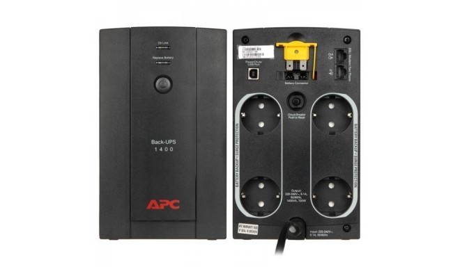 APC Back-UPS 1400VA, 230V, AVR, Schuko