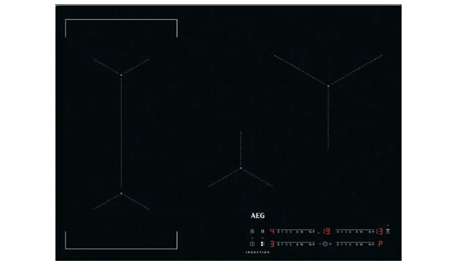 AEG IKE74441IB hob Black Built-in 71 cm Zone induction hob 4 zone(s)