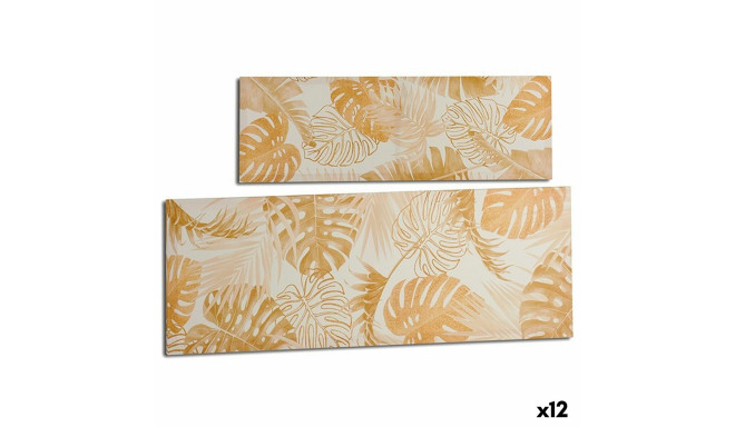 Kangas Gift Decor PC341811 PC341811 Kuldne Taime leht 90 x 30 x 1,5 cm (12 Ühikut)