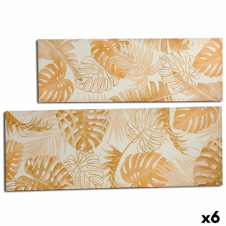 Kangas Taime leht Kuldne 135 x 45 x 1,5 cm (6 Ühikut)