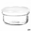 Apaļa Pusdienu Kastīte ar Vāku Balts Plastmasa 415 ml 12 x 6 x 12 cm (24 gb.)