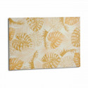 Canvas Leaf of a plant Golden 120 x 80 x 2,5 cm (4 Units)