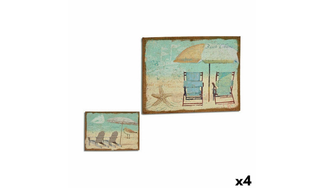 Canvas Beach 70 x 3 x 50 cm (4 Units)