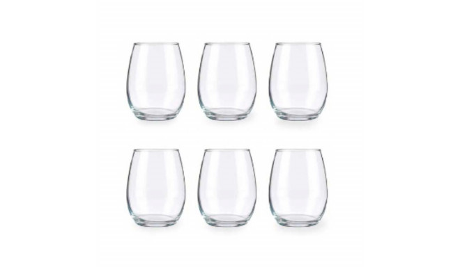 Set of glasses Amber Transparent Glass 350 ml (4 Units)