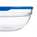 ümmargune lõunasöögi karp kaanega Chefs Sinine 1,135 L 17,2 x 7,6 x 17,2 cm (4 Ühikut)
