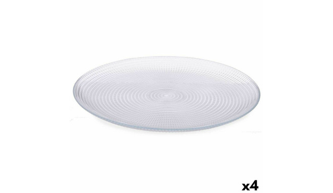 Plate set Pasabahce 1045885-10479 Generation Transparent Glass Ø 27 cm 27,5 x 5 x 28,5 cm (4 Units)
