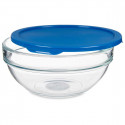 ümmargune lõunasöögi karp kaanega Chefs Sinine 1,135 L 17,2 x 7,6 x 17,2 cm (4 Ühikut)