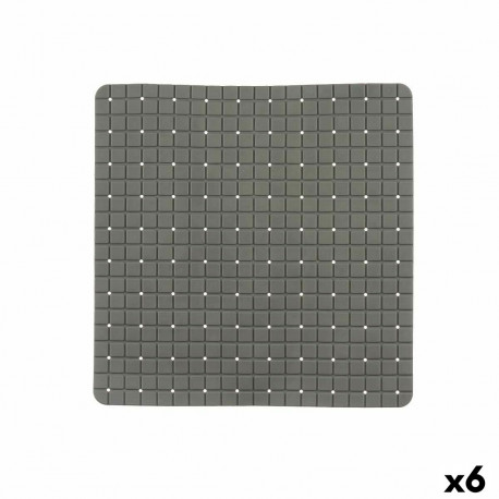 Non-slip Shower Mat Berilo BM509S -315 BM509S -315 Grey PVC 6 x 50 x 6 cm 50,3 x 50,3 x 0,7 cm Frame
