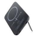 Power Bank VEGER MagOn Kick with wireless charging support MagSafe 15W- 5 000mAh PD 20W black (V0553