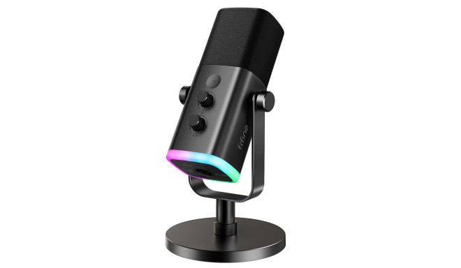 Fifine AmpliGame AM8 RGB mikrofon mängimiseks | taskuhäälingusaated | ojad | XLR must