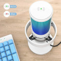 Fifine AmpliGame A8 RGB mikrofon mängimiseks | taskuhäälingusaated | ojad | statiiv | valge