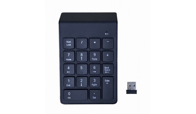 Gembird KPD-W-02 numbriklaviatuur sülearvuti/PC Bluetooth must